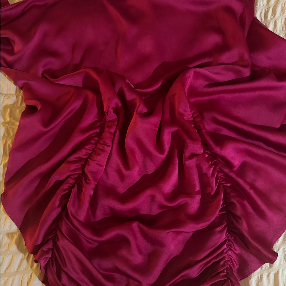 Jonathan Simkhai Magenta Satin Dress